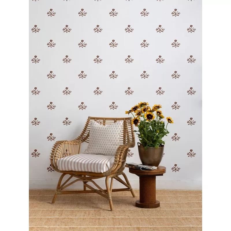‘Bennett Large’ Wallpaper by Sugar Paper – Chocolate on White