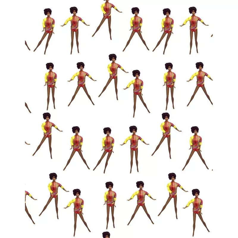 ‘Christie in Motion’ Wallpaper by Barbie – White