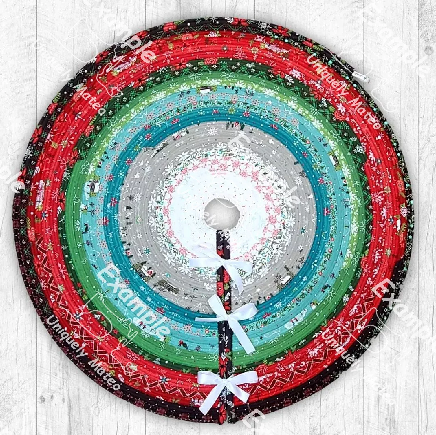 Custom Jelly Roll-Rug Tree Skirt