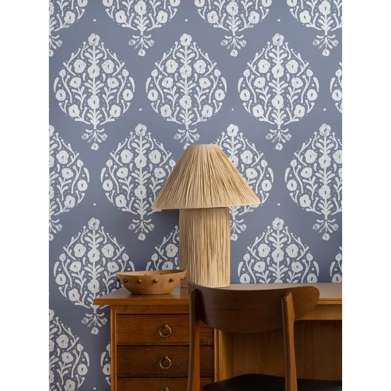 ‘Eleanor (White Ground)’ Wallpaper by Sugar Paper – Slate