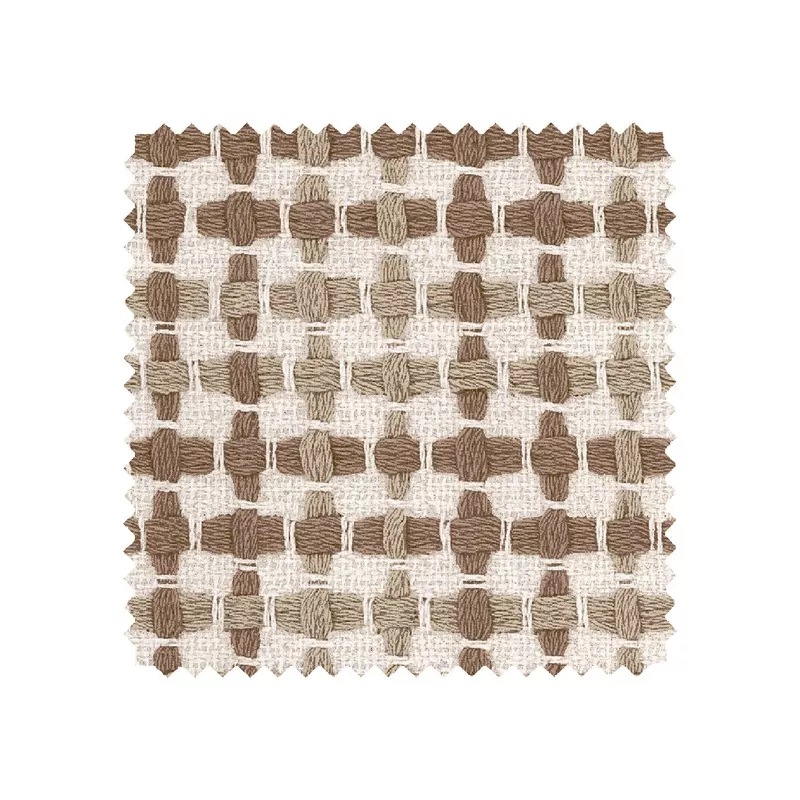 ‘Helen’ Linen Fabric by Nathan Turner – Brown on Brown