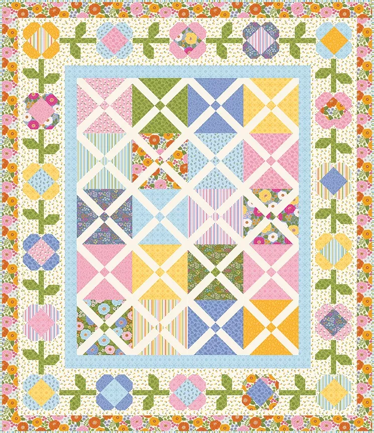 Little Darlin' - Plaid and Posies Quilt Kit - KT-16970