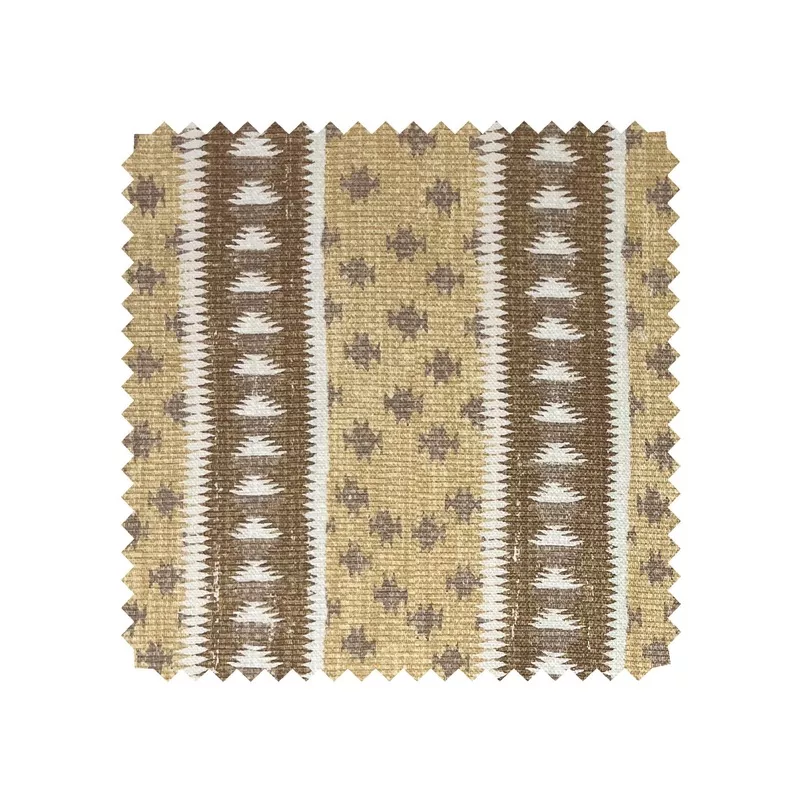 ‘Northstar Stripe’ Linen Fabric by Nathan Turner – Mustard