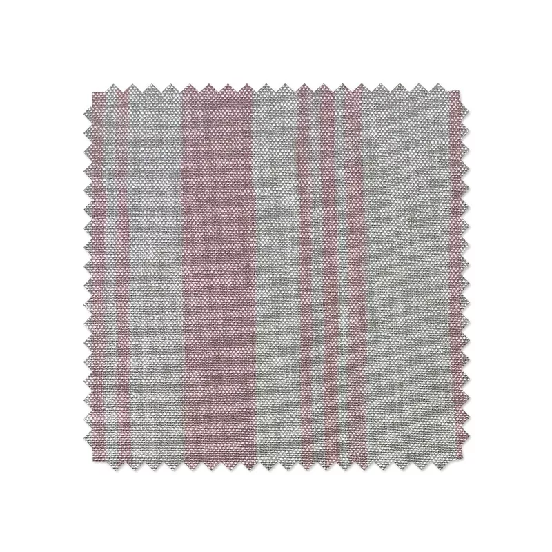 ‘Painted Stripes’ Flax Linen Fabric by Nathan Turner – Pink