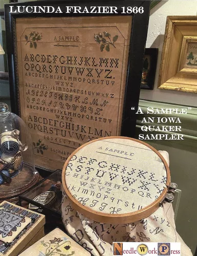 "A Sample" - Lucinda Frazier 1866 by Needlework Press