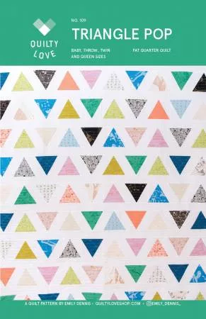 Triangle Pop Quilt Pattern by Emily Dennis