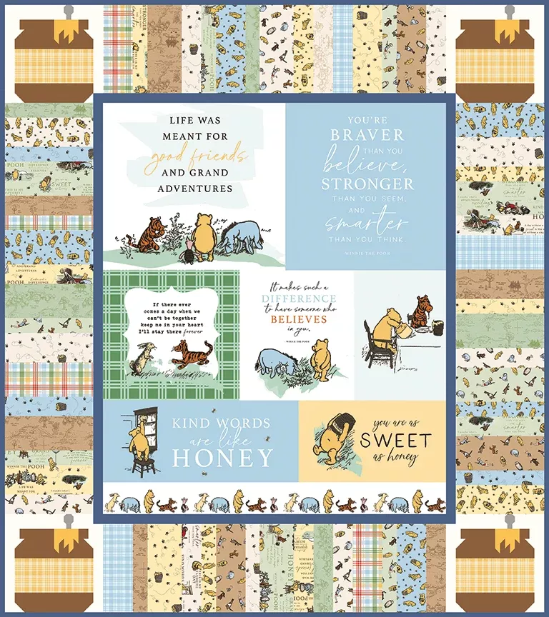 Winnie The Pooh - Sweet as Honey Quilt Kit