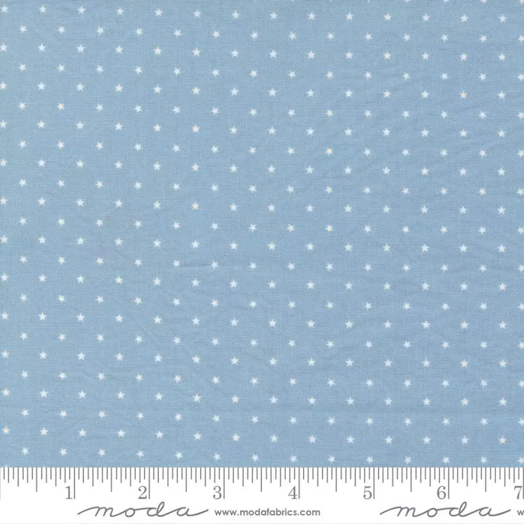 Zinnia by April Rosenthal - Blender Star - Lt Blue - Moda 24106 69