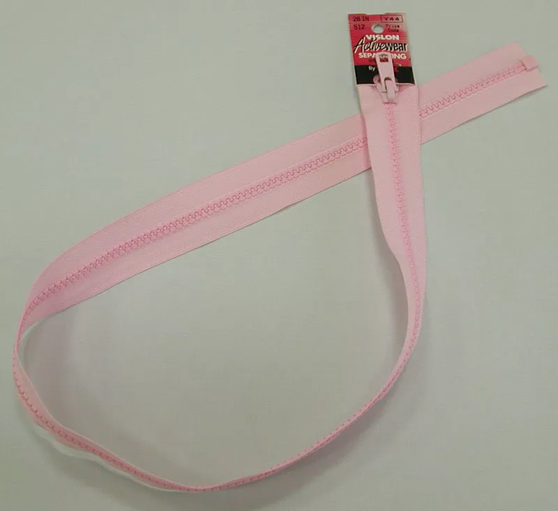 Zipper – 28″ Vislon – Baby Pink – 28-512 – Activewear Separating