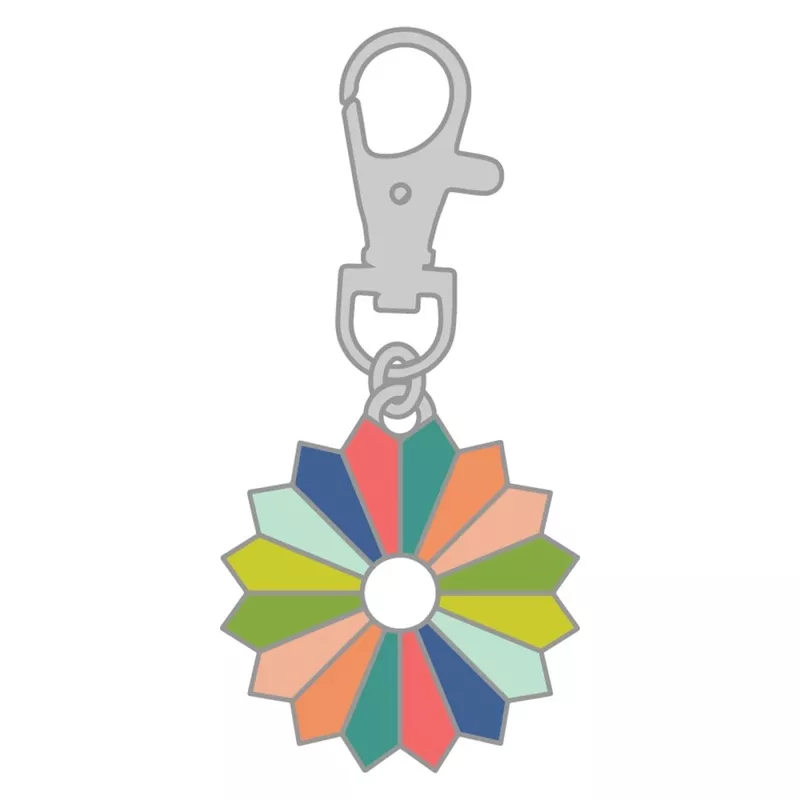 Zipper Charm – Sew Charming Dresden Enamel Charm ISE-7014