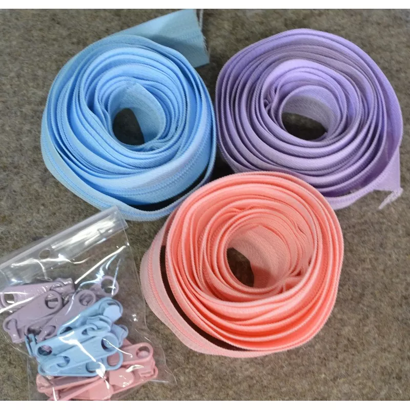 Zipper Trio Cotton candy
